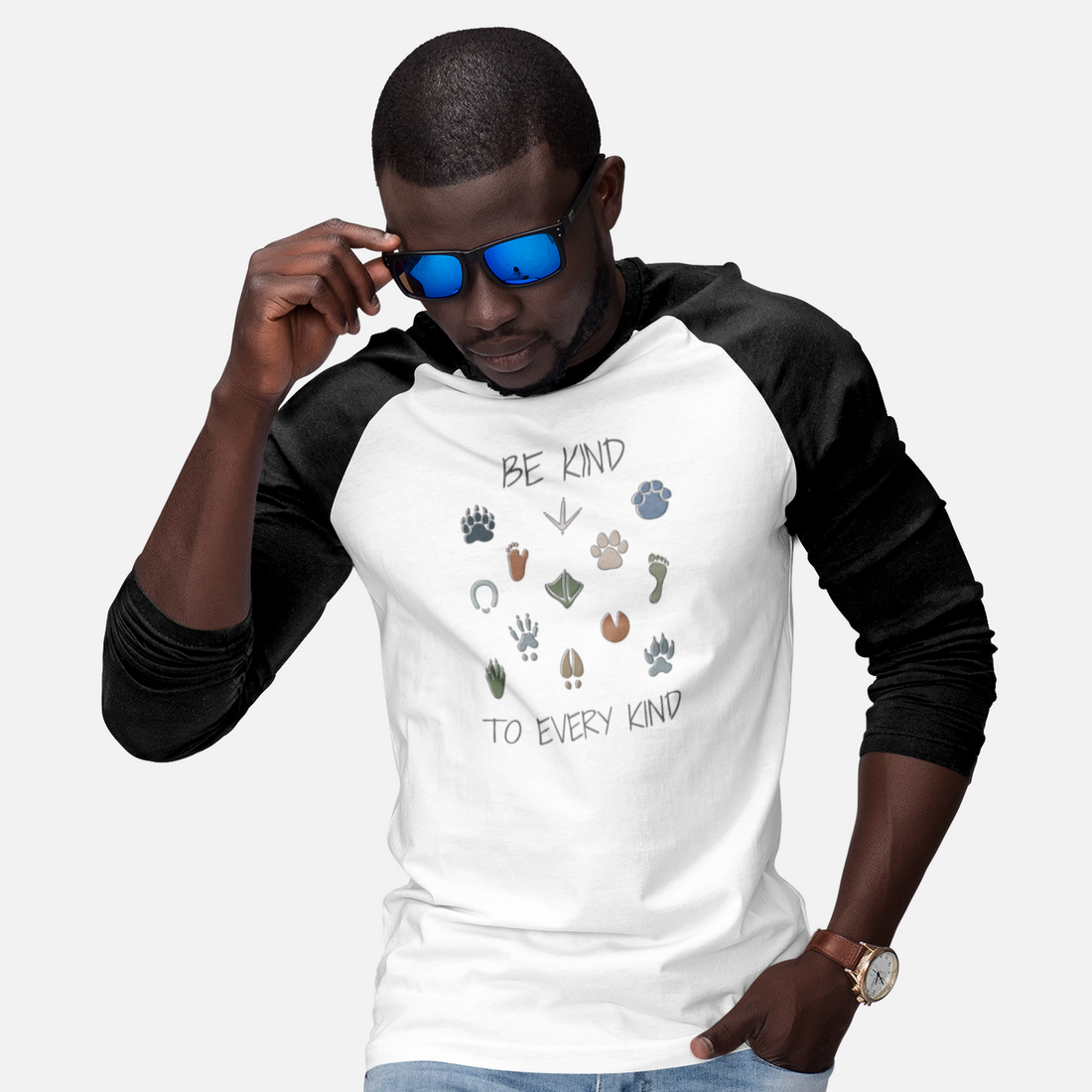 Be Kind Men's 3/4 Tee