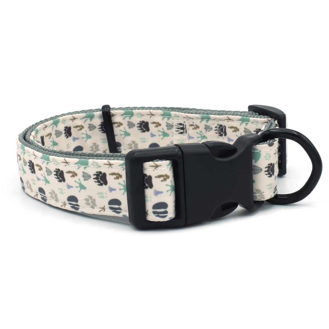 animal paw print pattern dog collar