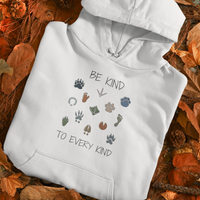 Be Kind Women's White Hoodie