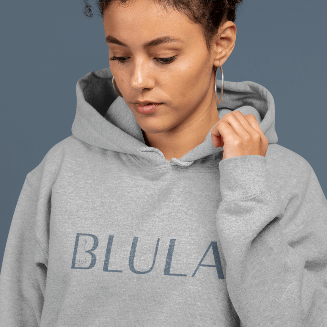 Blula Unisex Grey Hoodie