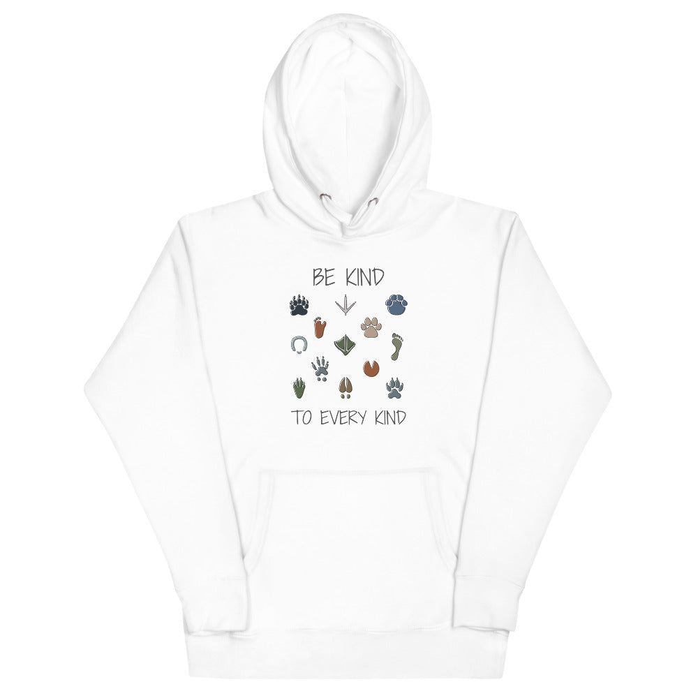 Be Kind Women's White Hoodie