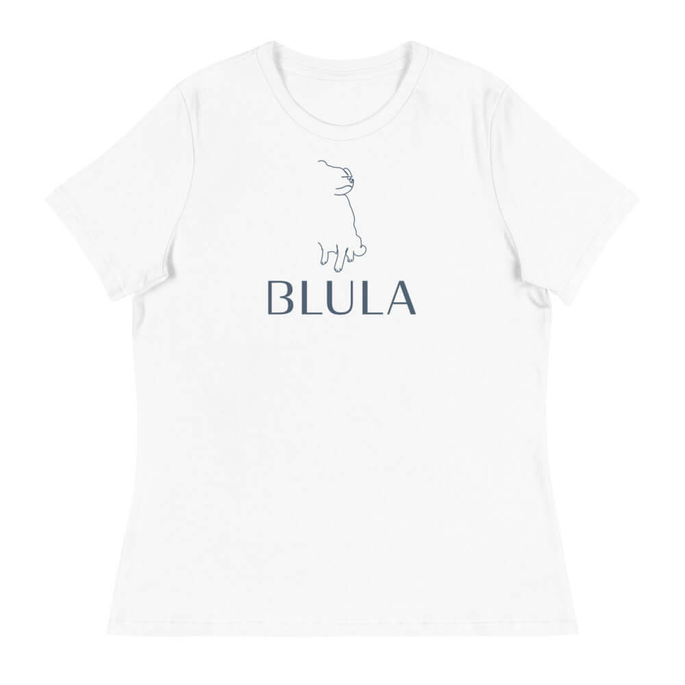 Blula Dog Logo White Tee