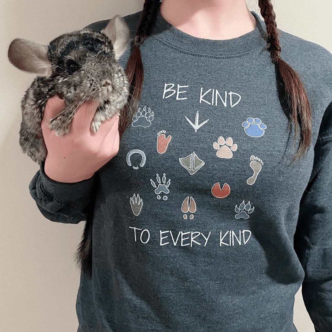 Be Kind Women's Grey Sweatshirt