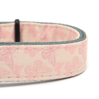 pink butterfly pattern dog collar