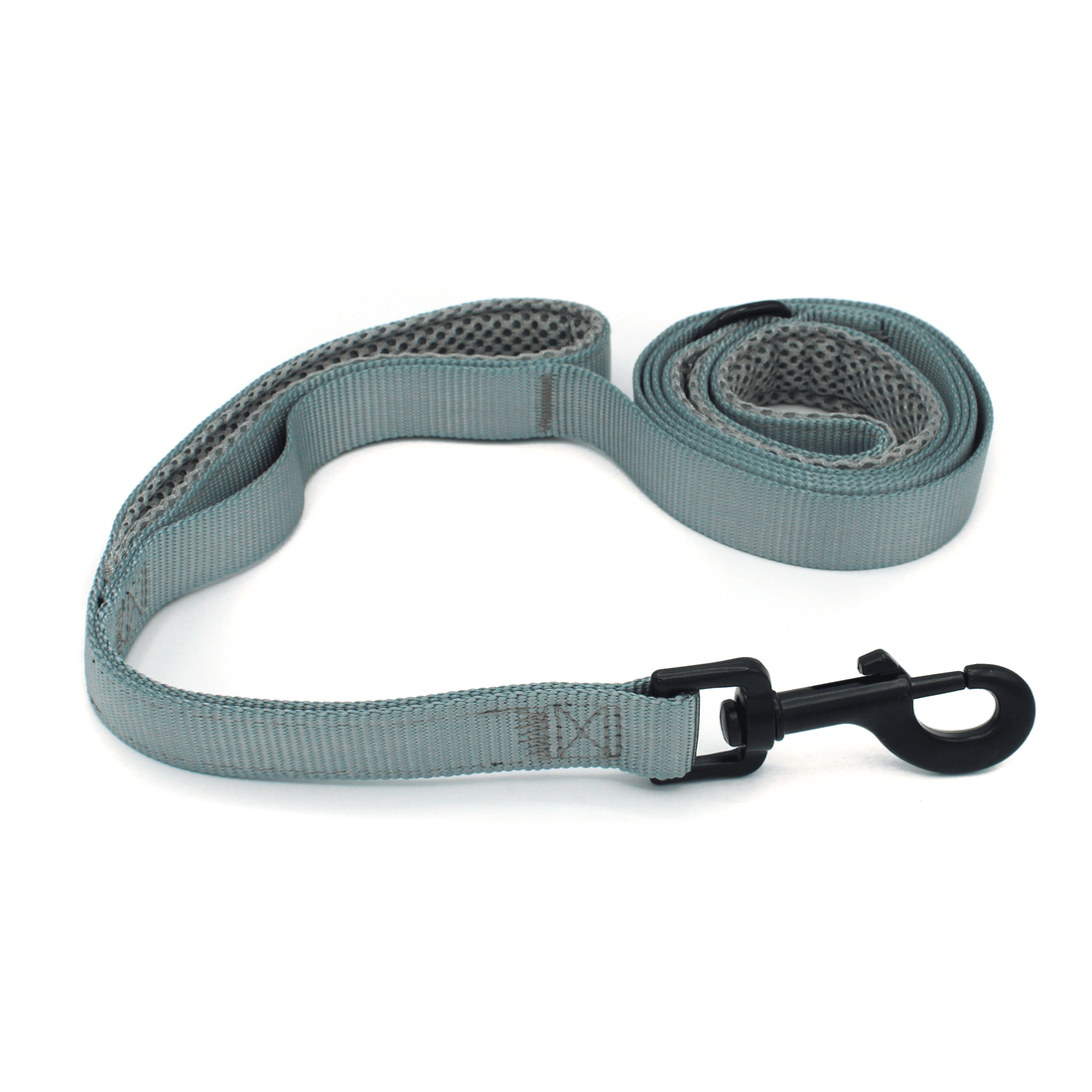 a grey dog leash for training and pulling