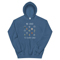 Be Kind Men's Blue Hoodie